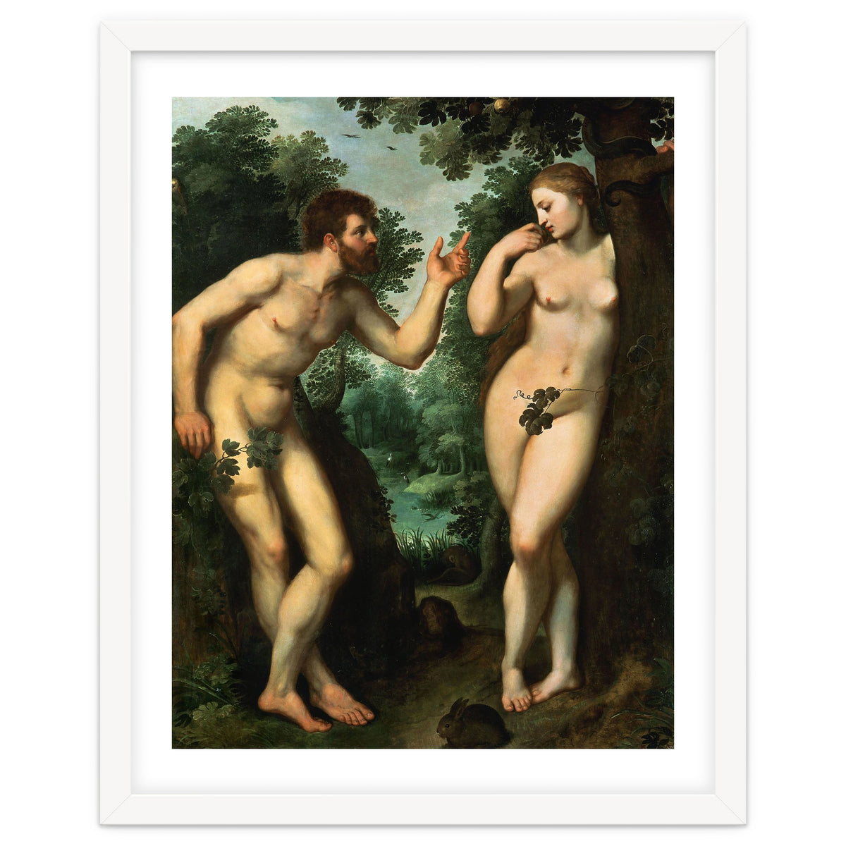 Peter Paul Rubens / 'Adam and Eve', c. 1597, Oil on panel, 180 x 158 cm. Pieter Paul Rubens.