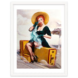 Pinup Sexy Girl Left At The Bus Station thumbnail