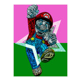 Mario Bross Typo Style Cartoon Pop Art (Print Only) thumbnail