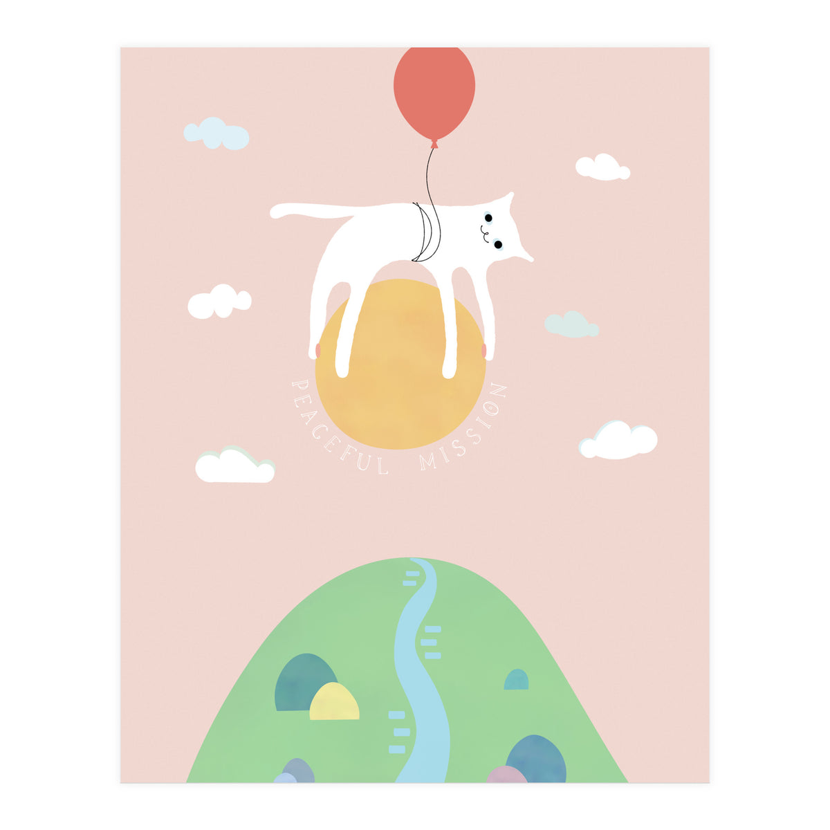PEACEFUL MISSION CAT (Print Only)