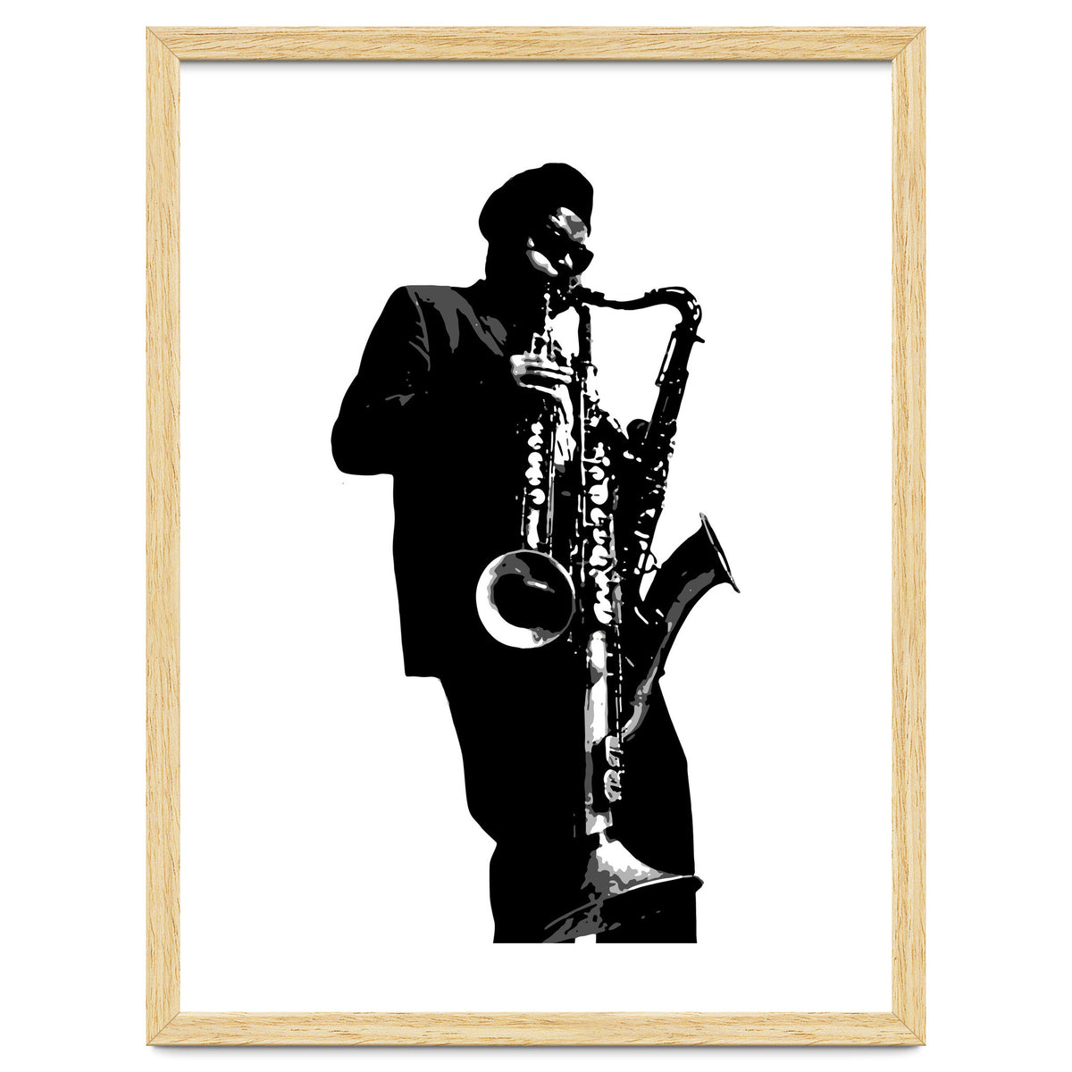 Rahsaan Roland Kirk Jazz Music Legend in Grayscale
