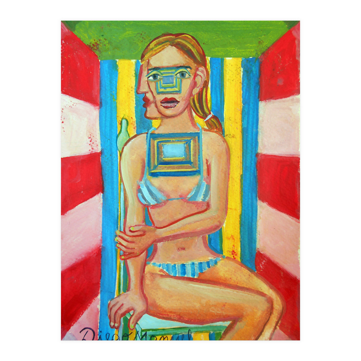 Mujer En La Silla 9 (Print Only)