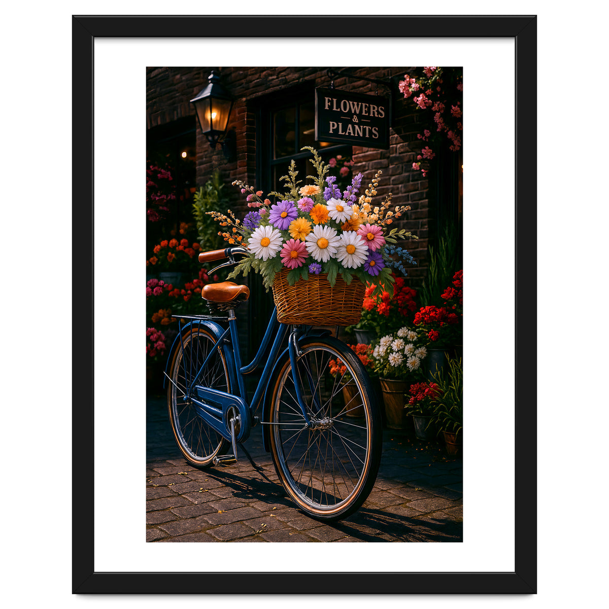 The Aesthetic of a Bicycle at a Flower Shop