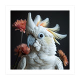 Beautiful Cockatoo Parrot With Yellow Crest (Print Only) thumbnail