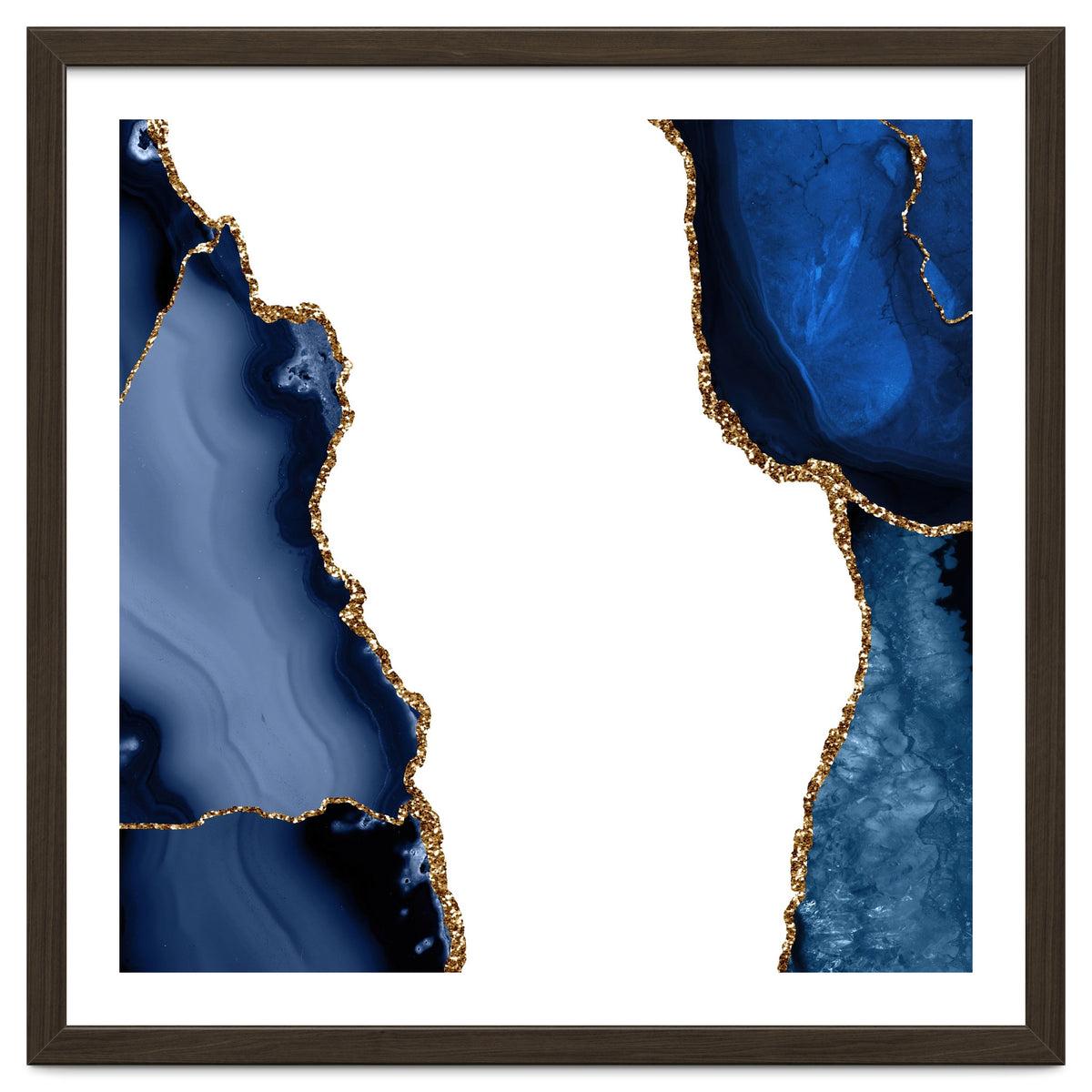 Navy & Gold Agate Texture 29