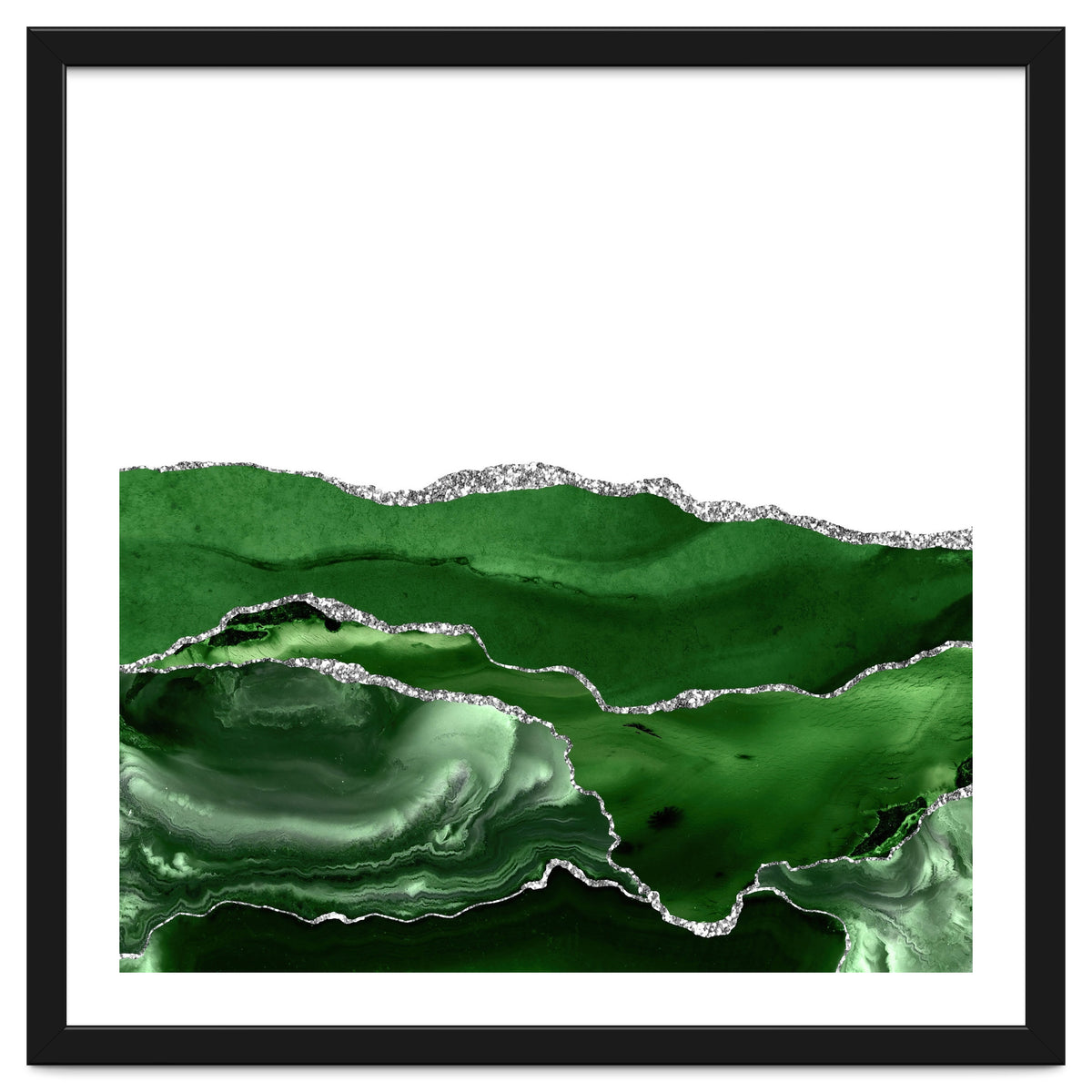 Green & Silver Agate Texture 07