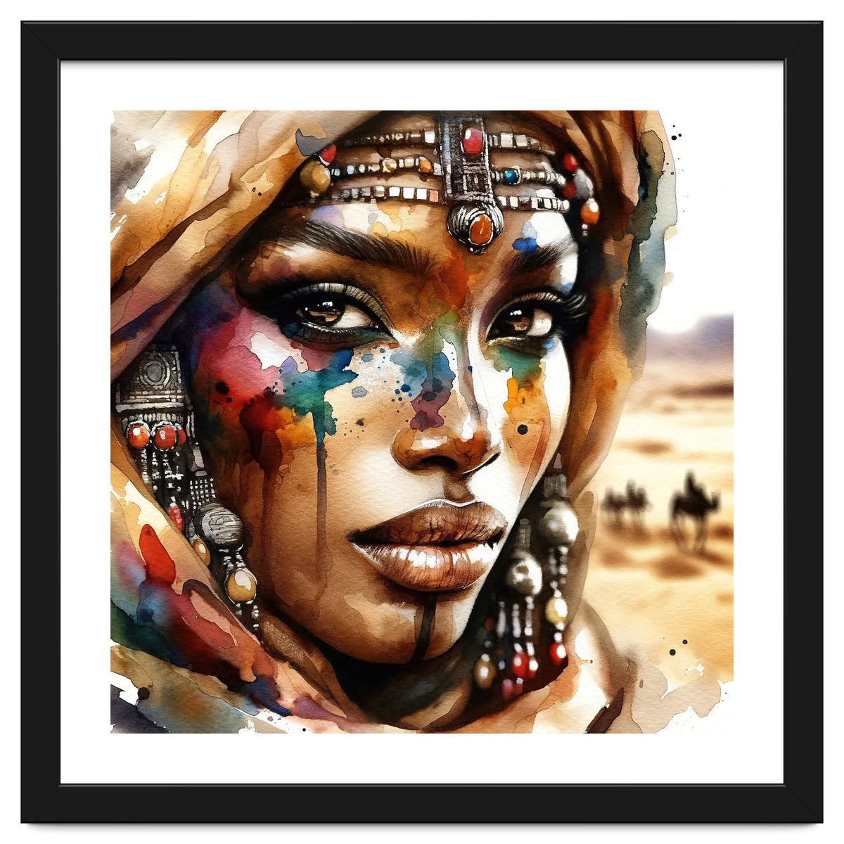 Desert Jewels Tuareg Woman Portrait