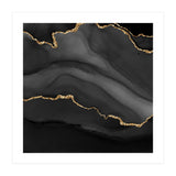 Black & Gold Agate Texture 01  (Print Only) thumbnail