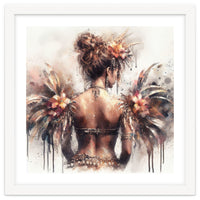 Ornate Floral Back Portrait