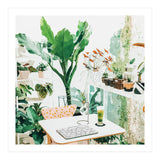 Junglow, Urban Jungle Botanical Home decor, Tropical Plants Interior Design Plant Lady Painting (Print Only) thumbnail