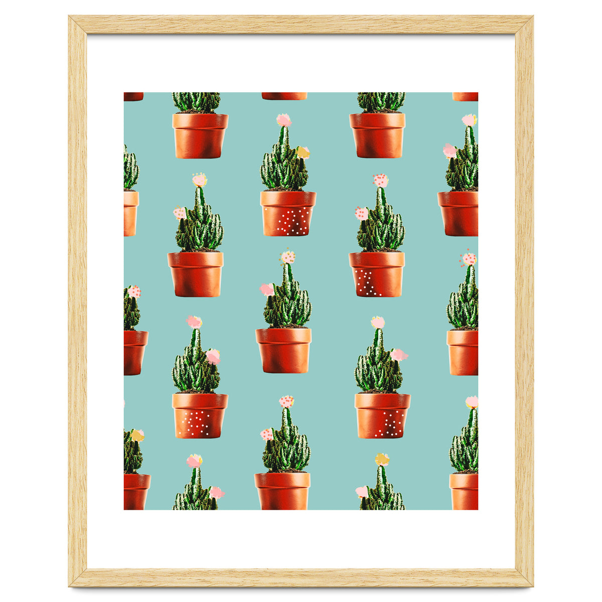 Cactus in Copper Pots #society6 #decor #buyart