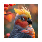 Close Up Portrait Of A Cockatiel Bird (Print Only) thumbnail