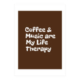 Coffee and books are my life therapy (Print Only) thumbnail
