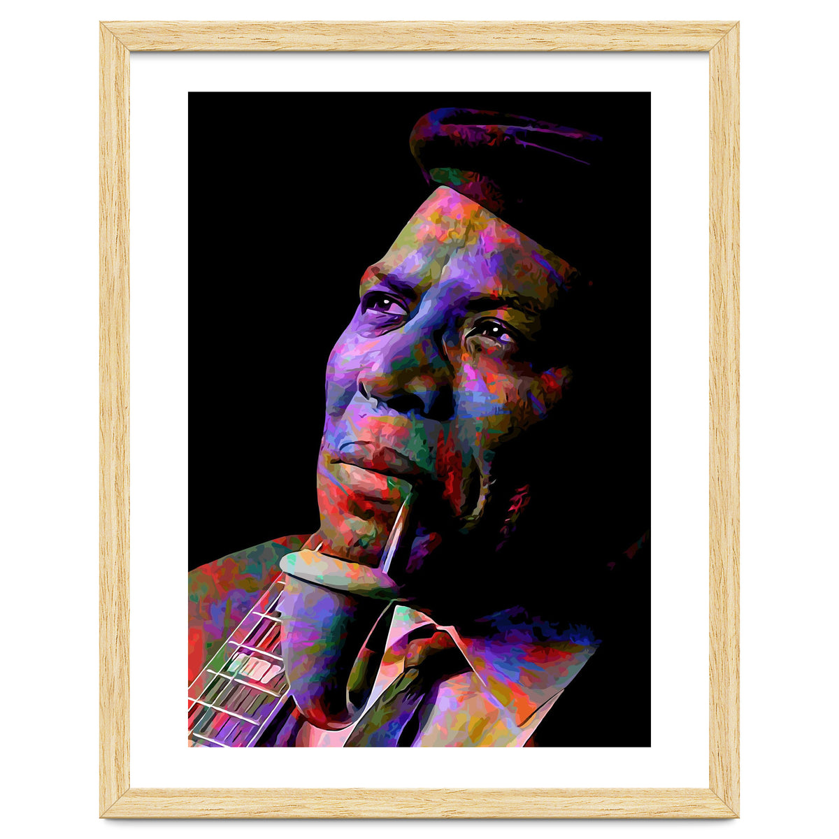 Howlin Wolf American Blues Musician Legend Colorful