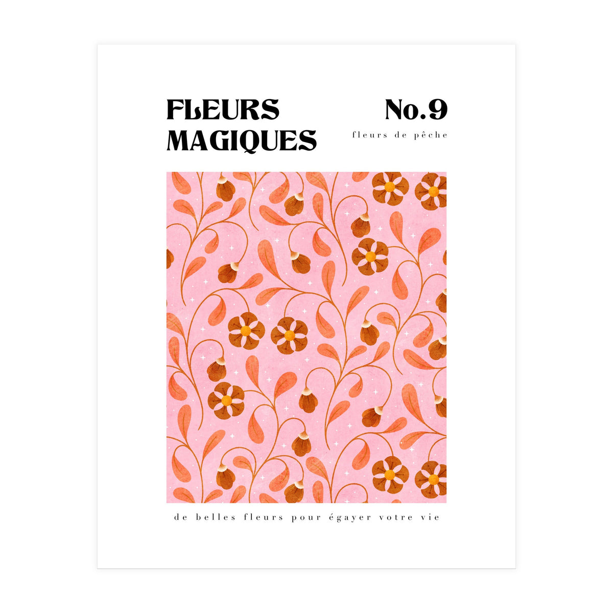 Magical Flowers No.9 Peachy Florals (Print Only)