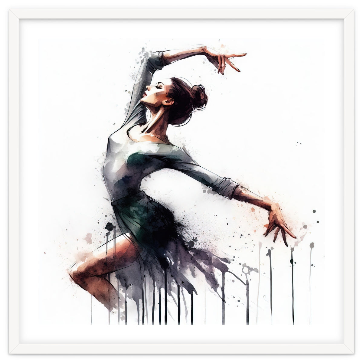 Watercolor Ballet Dancer #2