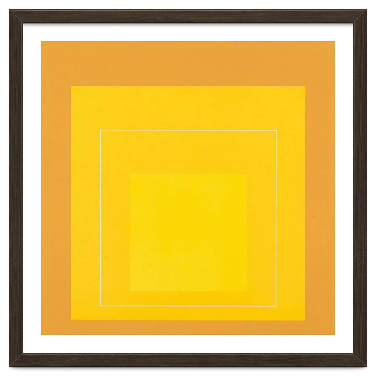 JOSEF ALBERS - HOMAGE TO THE SQUARE ORANGE YELLOW
