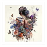 Watercolor Butterfly Bouquet (Print Only) thumbnail