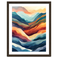 Abstract Ethereal Mountain Landscape
