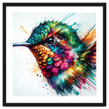 Watercolor Hummingbird Portrait thumbnail