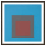 JOSEF ALBERS - HOMAGE TO THE SQUARE, BLUE, DARK RED thumbnail