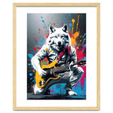 Wolf playing guitar, graffiti thumbnail