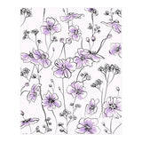Wild Roses Floral Pattern - Purple (Print Only) thumbnail