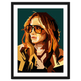 Jennifer Lopez Celebrity Art Retro Style Illustration thumbnail