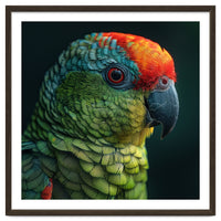 Close Up Colorful Parrot Bird Feather