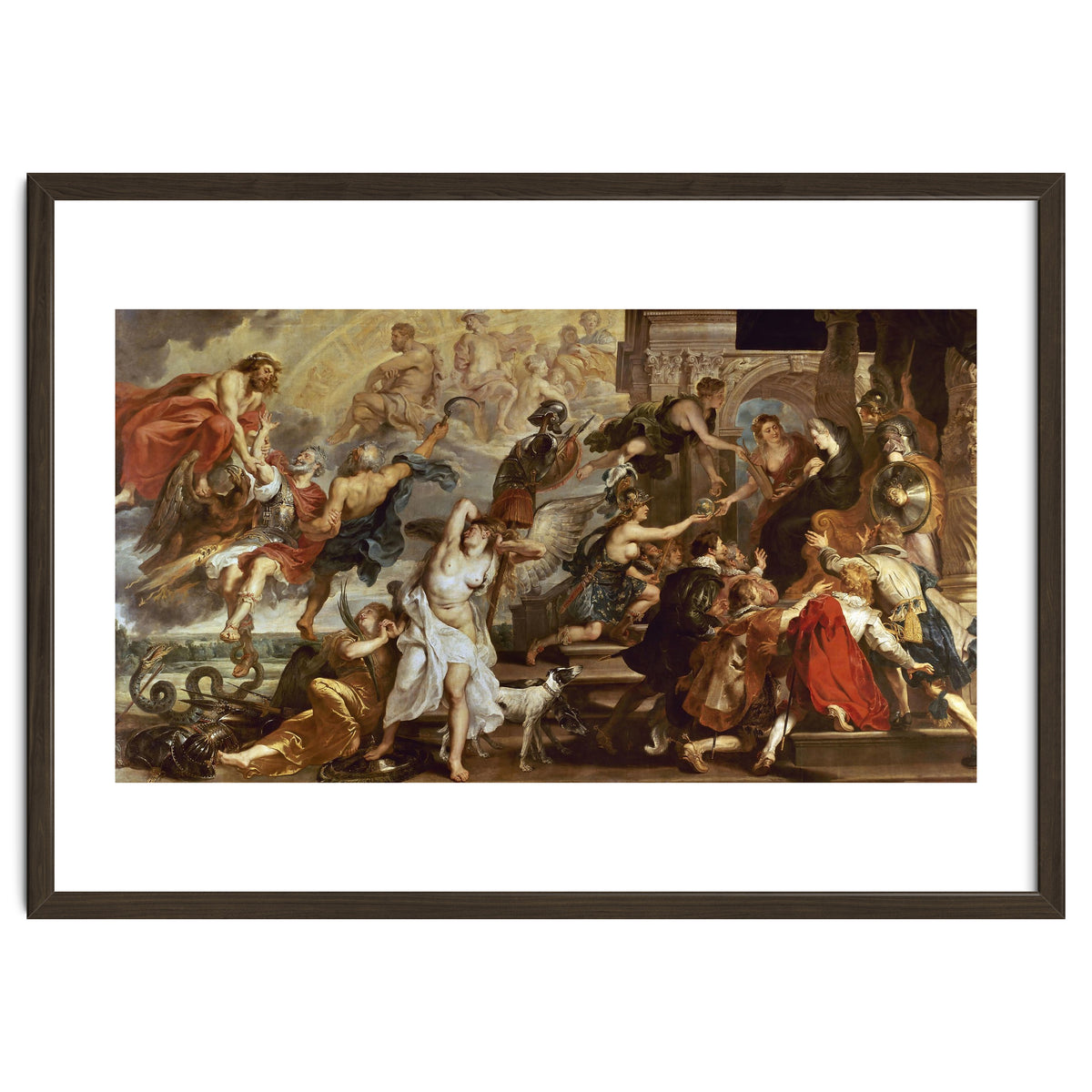 Apotheosis of Henry IV of France (and Henry III of NAvarra from 1562 to 1610) and Regency of Mari...