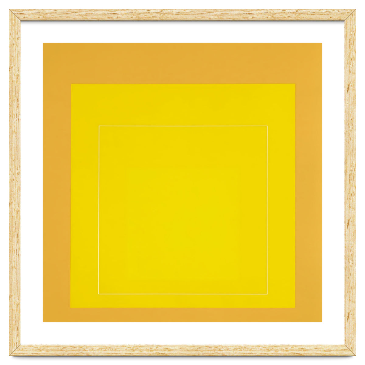 JOSEF ALBERS - HOMAGE TO THE SQUARE YELLOW