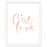 C'est la vie Rose Gold | Motivational Typography Quote Positivity | Handwritten Good Vibes Celebrate thumbnail