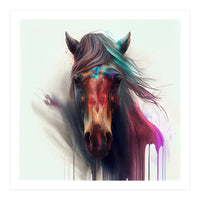 Wild Horse Face Portrait (Print Only)