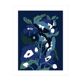 Garden Flowers at night (Print Only) thumbnail