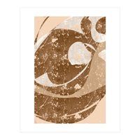 Brown Abstract Clash (Print Only)