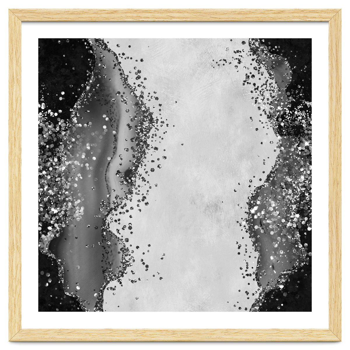 Black Glitter Agate Texture 01