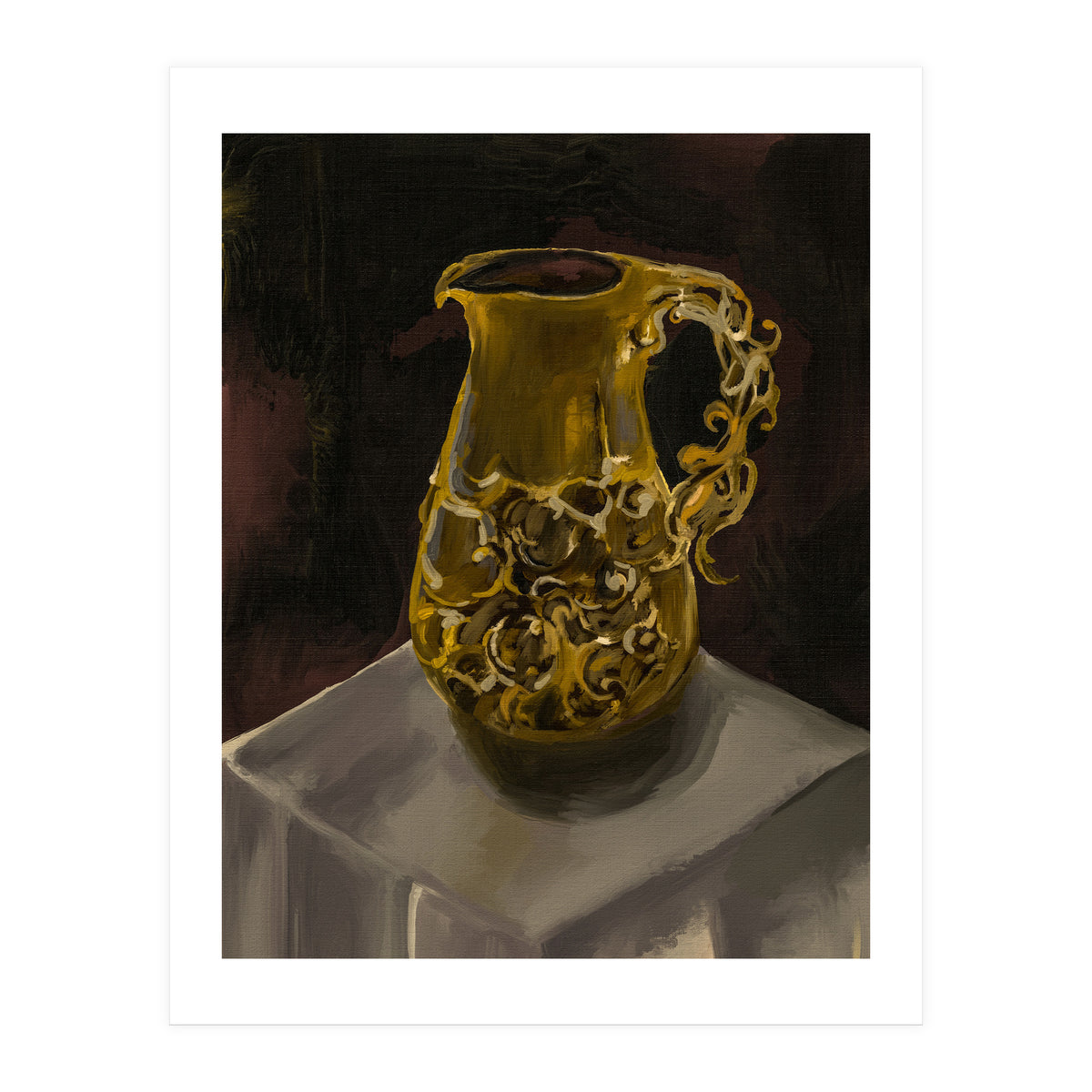 Golden Jug oil painted (Print Only)