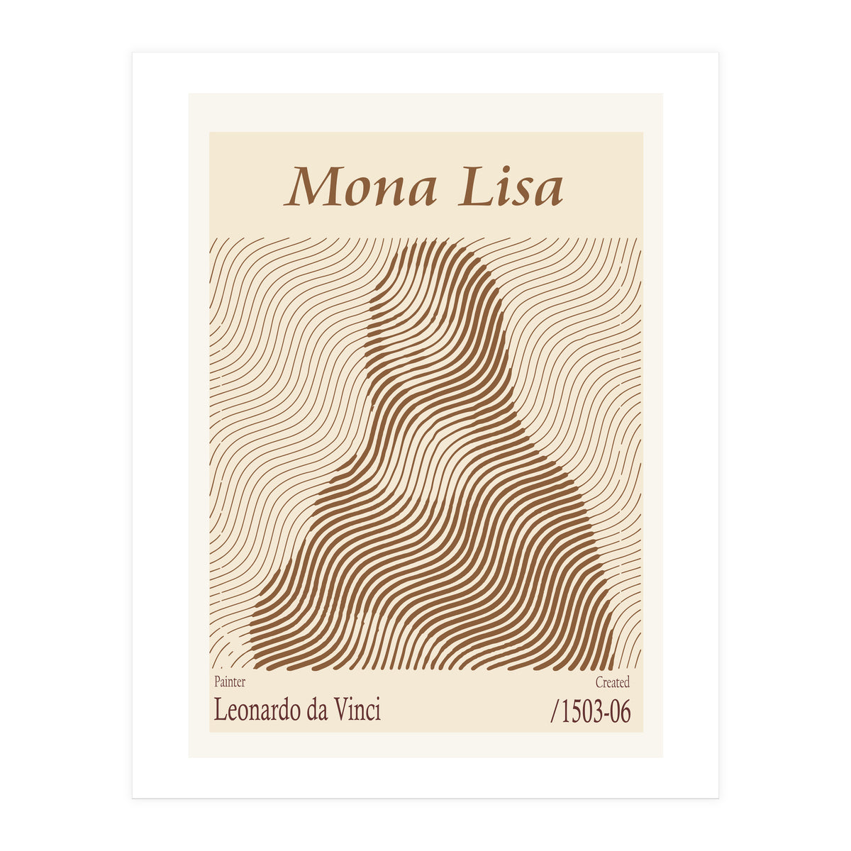Mona Lisa – Leonardo Da Vinci (1503 06) (Print Only)