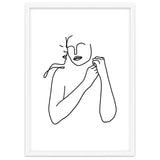 Eternally Connected, Abstract Line Art Love, Sketch Drawing Minimal, Eclectic Human Couple Connection Minimalism Concept thumbnail