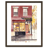 Cozy Bookshop, Autumn Book Shop Street Art, LibraryBook Store thumbnail