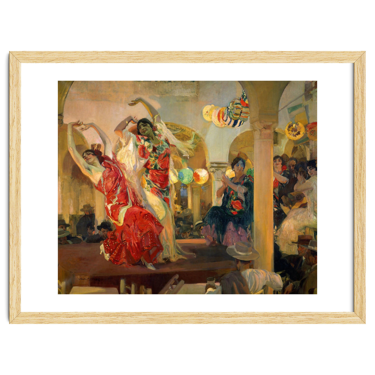 Spanish school. Joaquin Sorolla (1863-1923). Spanish school. Women dancing flamenco at the café N...