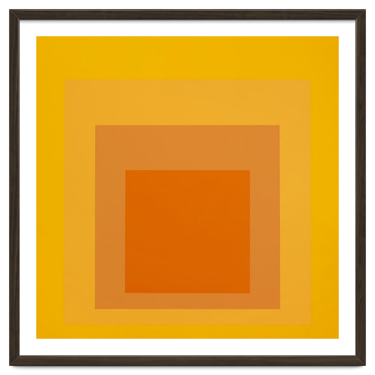 JOSEF ALBERS - HOMAGE TO THE SQUARE YELLOW ORANGE 2. HIGH RESOLUTION