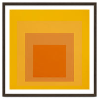 JOSEF ALBERS - HOMAGE TO THE SQUARE YELLOW ORANGE 2. HIGH RESOLUTION