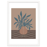 Modern Vase with Tropical Leaves thumbnail