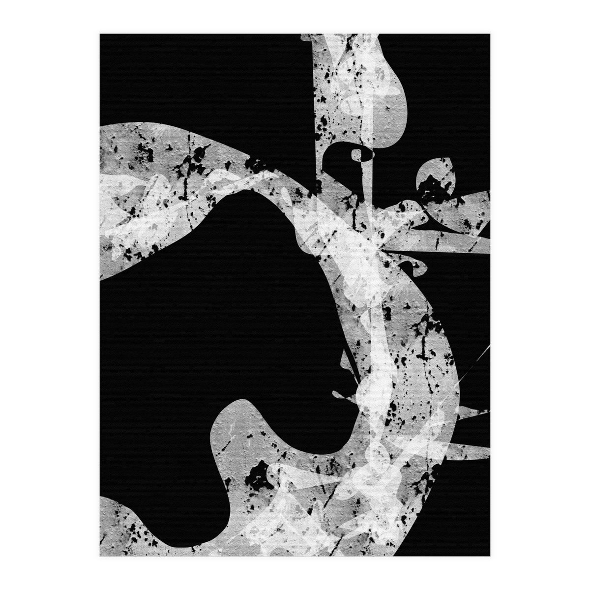 Black and White Abstract (Print Only)