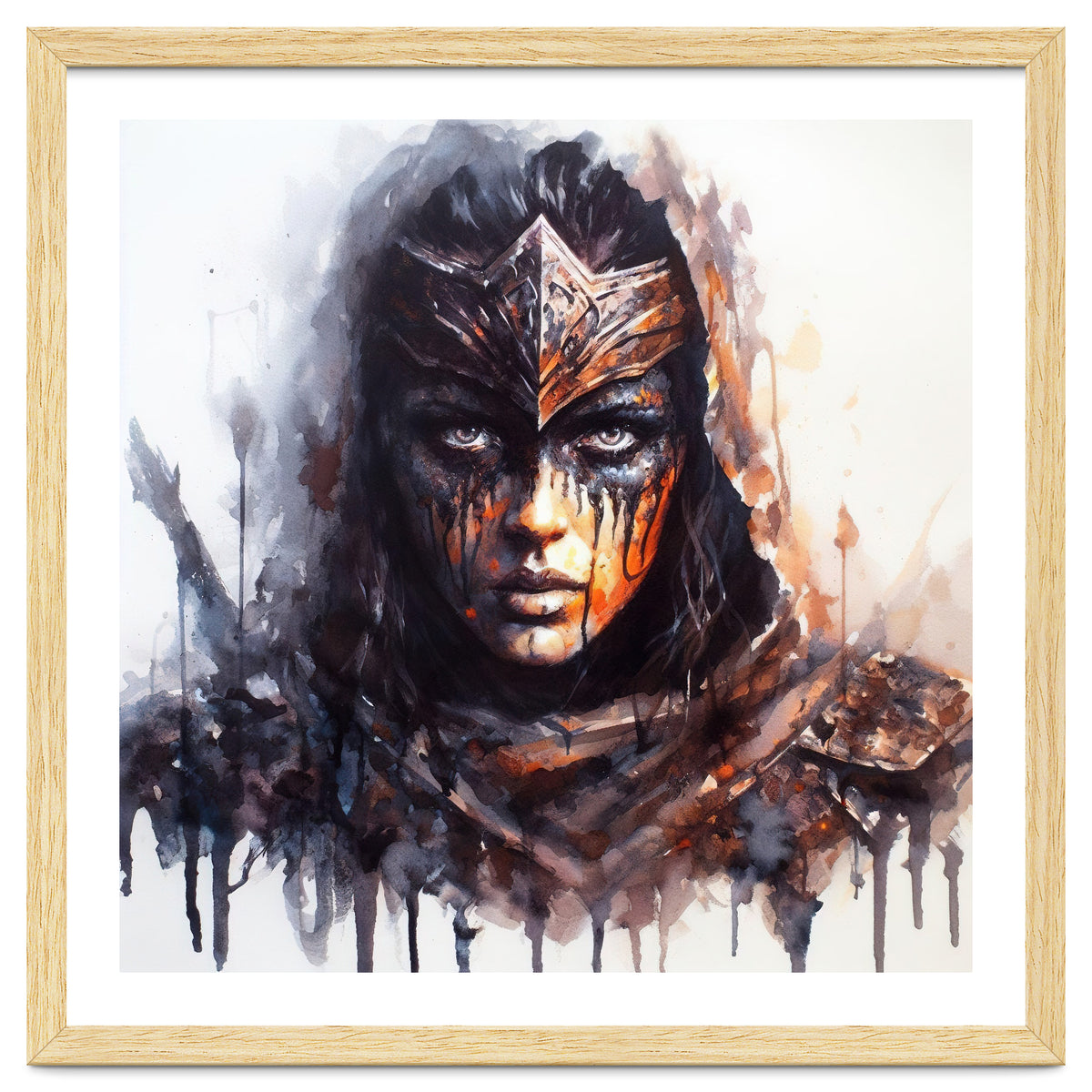 Armored Medieval Warrior Woman