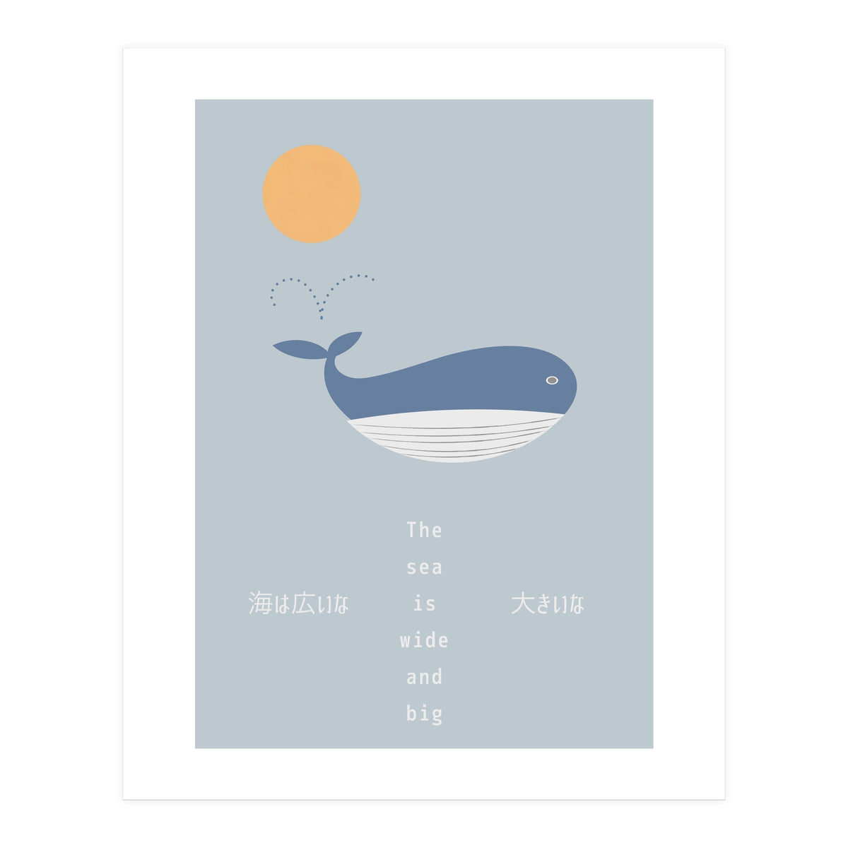 The whale in theocean (Print Only)