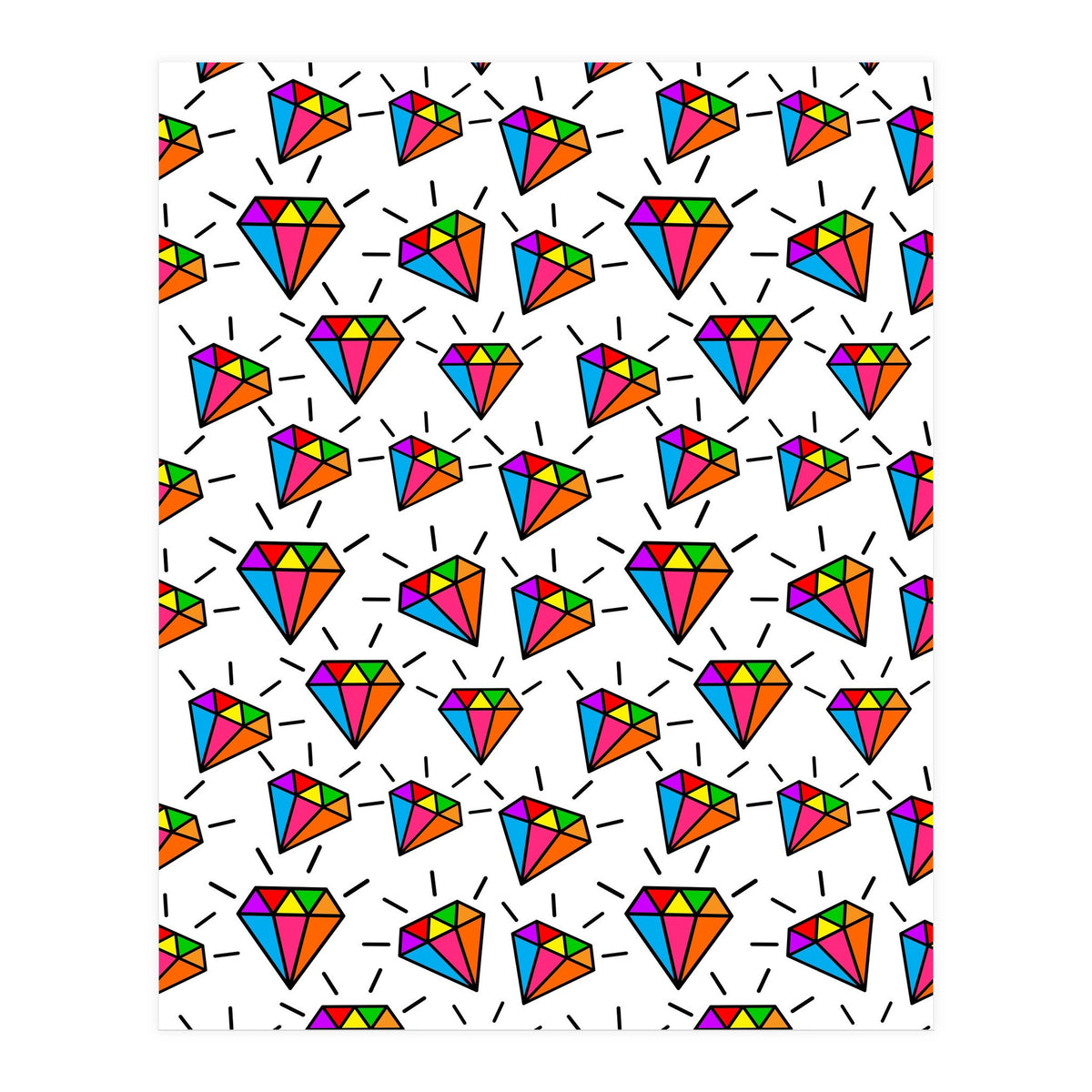 Cute diamonds pattern  (Print Only)