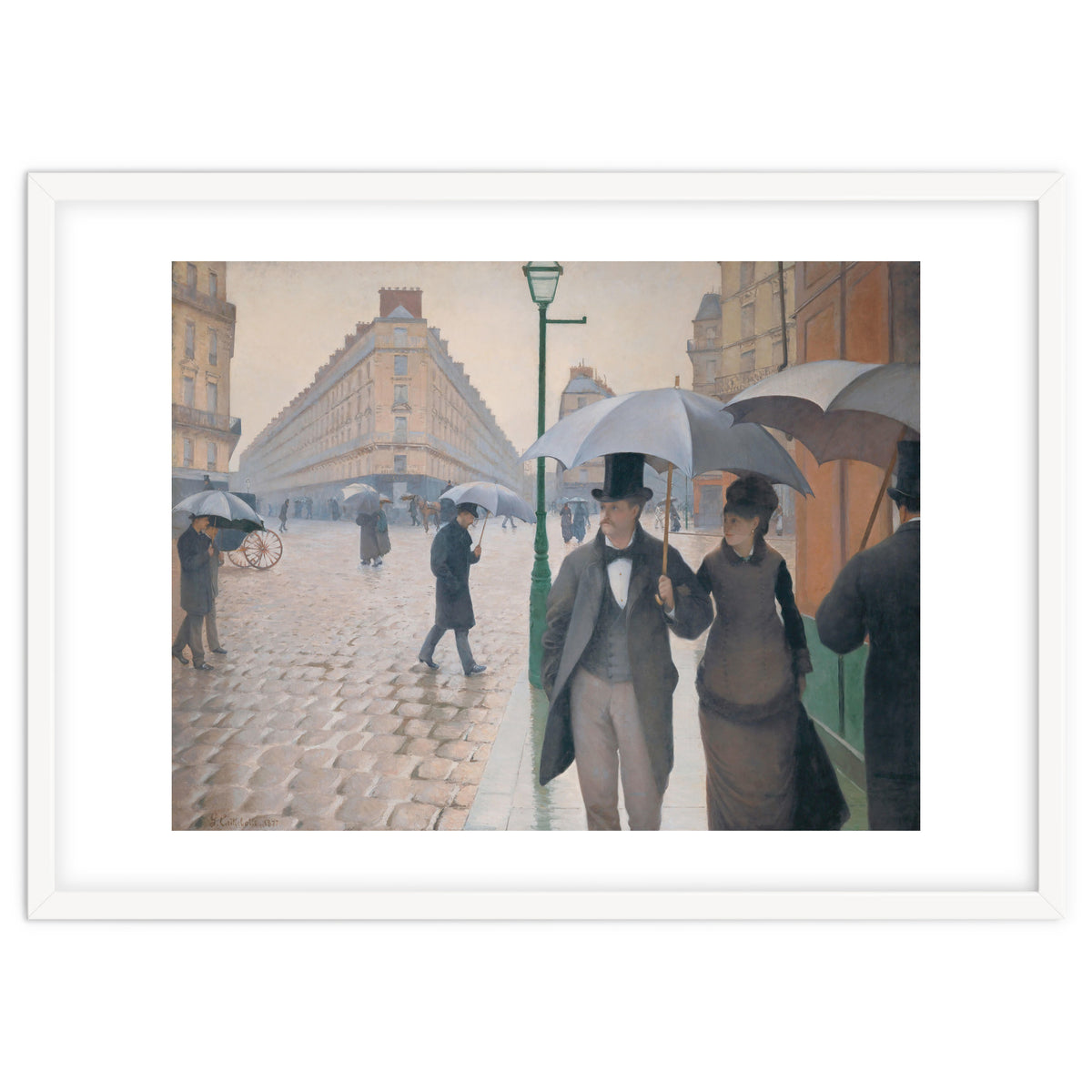 Gustave Caillebotte: Rue de Paris, temps de pluie - Paris Street in Rainy Weather, 1877.