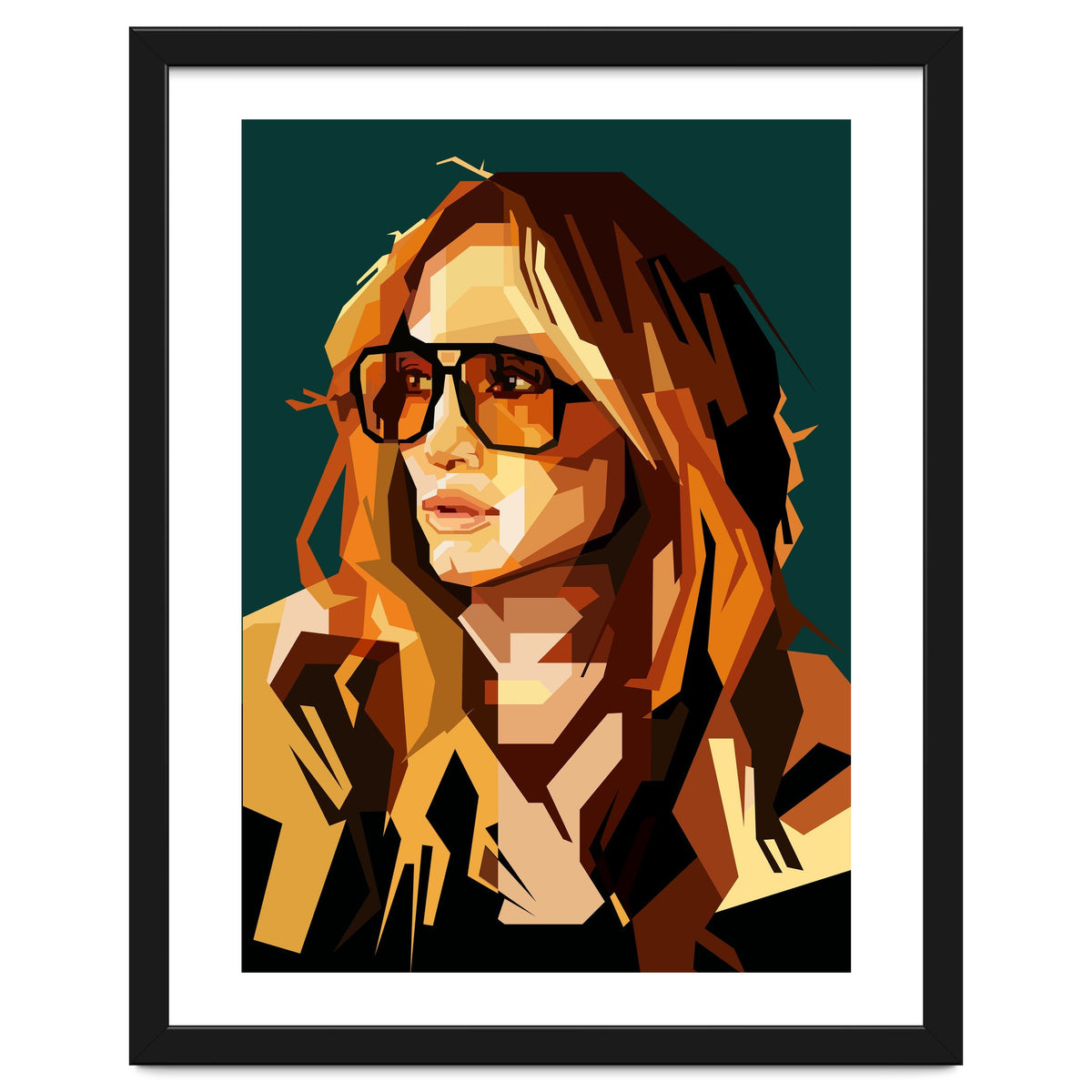 Jennifer Lopez Celebrity Art Retro Style Illustration